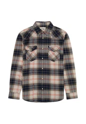 Wrangler Langarmhemd WESTERN SHIRT Creme/Blau/Beige/Hellblau