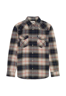 Wrangler Langarmhemd WESTERN SHIRT Creme/Blau/Beige/Hellblau