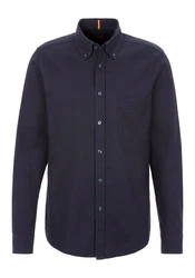 BOSS ORANGE Flanellhemd Rickert_M Dunkelblau/Hellblau/Blau