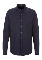 BOSS ORANGE Flanellhemd Rickert_M Dunkelblau/Hellblau/Blau