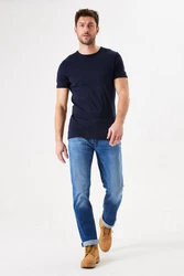 Garcia Straight-Jeans Rocko Five-Pocket Style Blau/Hellblau