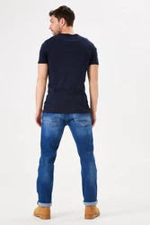 Garcia Straight-Jeans Rocko Five-Pocket Style Blau/Hellblau
