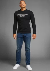 Bruno Banani Sweatshirt mit Logoprint Schwarz/Beige/Bordeaux/Dunkelrot