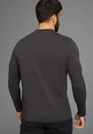 H.I.S Henleyshirt mit Knopfleiste Dunkelrot/Braun/Bordeaux/Dunkelgrau