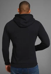 Bruno Banani Kapuzensweatshirt mit Logodruck Schwarz/Beige