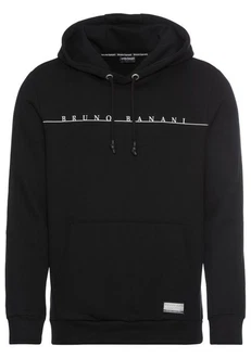 Bruno Banani Kapuzensweatshirt mit Logodruck Schwarz/Beige