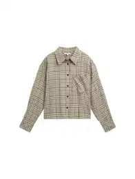 Blusentop Flanellhemd - Boxy Fit