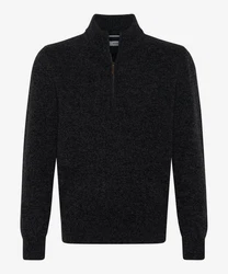 Brax Strickpullover Style STEFFEN grau (hellgrau)/Dunkelgrau