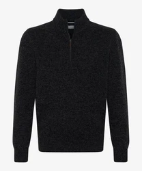 Brax Strickpullover Style STEFFEN grau (hellgrau)/Dunkelgrau