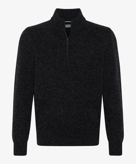 Brax Strickpullover Style STEFFEN grau (hellgrau)/Dunkelgrau