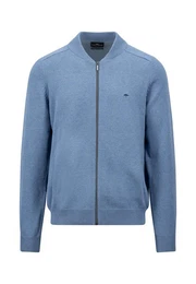 Strickjacke Strick-Cardigan mit College-Kragen - Regular Fit