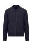 FYNCH-HATTON Strickjacke Supersoft Cardigan College Dunkelblau/Schwarz
