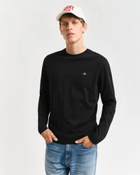GANT Shirt 'Shield' Schwarz/Dunkelgrau/Dunkelblau/Blau