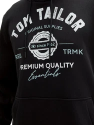 TOM TAILOR Sweatshirt Langarmshirt Schwarz/Gelb/Braun/Blau