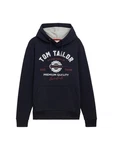 TOM TAILOR Sweatshirt Langarmshirt Dunkelblau/Beige/Hellblau