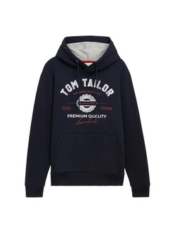 TOM TAILOR Sweatshirt Langarmshirt Dunkelblau/Beige/Hellblau