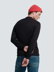 NO EXCESS Strickpullover Cardigan Regular Fit Schwarz/Dunkelblau