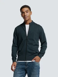 Strickpullover Cardigan 2 Coloured Melange - Regular Fit