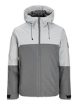 Jack & Jones Steppjacke JCOAIDEN (1-St) Grau/Hellgrau