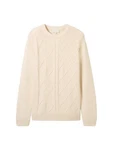 TOM TAILOR Pullover Creme/Weiß/Beige/Khaki