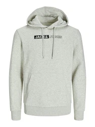 Jack & Jones Sweatshirt Hoodie CORP JJECORP LOGO Grau/Hellgrau