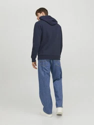 Jack & Jones Sweatshirt Hoodie CORP JJECORP LOGO Dunkelblau/Hellblau/Schwarz