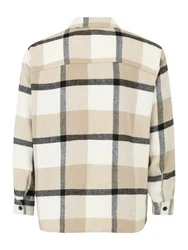 Jack & Jones Plus Hemd JJEBradley Ollie beigemeliert/grau/schwarz