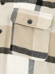 Jack & Jones Plus Hemd JJEBradley Ollie beigemeliert/grau/schwarz