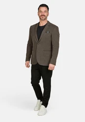 Calamar Sakko Regular Fit Grau/Khaki/Braun