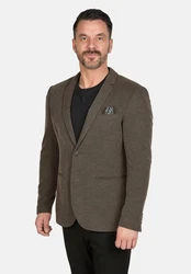 Calamar Sakko Regular Fit Grau/Khaki/Braun
