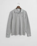 GANT Poloshirt REGULAR SHIELD LONGSLEEVE PIQUE RUGGER graumeliert/Grau/grau