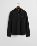 GANT Poloshirt REGULAR SHIELD LONGSLEEVE PIQUE RUGGER Schwarz