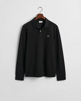 GANT Poloshirt REGULAR SHIELD LONGSLEEVE PIQUE RUGGER Schwarz GANT Poloshirt REGULAR SHIELD LONGSLEEVE PIQUE RUGGER Schwarz