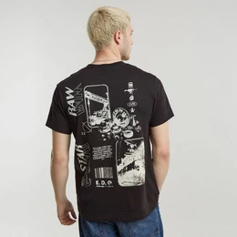 G-STAR Kurzarmshirt T-Shirt mit Backprint - Regular Fit