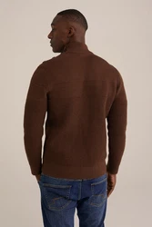 WE Fashion Sweater Dunkelrot/Braun/Bordeaux/Dunkelbraun