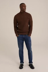 WE Fashion Sweater Dunkelrot/Braun/Bordeaux/Dunkelbraun