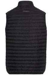 camel active Steppweste Regular Fit Schwarz/Grau/Orange