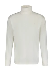 LERROS Kurzarmshirt Rollkragenpullover Serafino Khaki/Weiß/Creme/Hellgrün