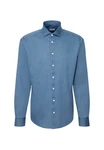 seidensticker Langarmhemd Regular-Fit Jeanshemd Dunkelblau/Blau/Hellblau