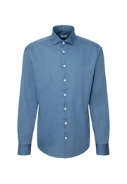 Langarmhemd Regular-Fit Jeanshemd - Regular Fit