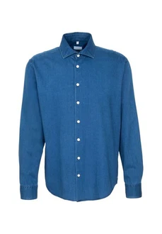 seidensticker Langarmhemd Regular-Fit Jeanshemd