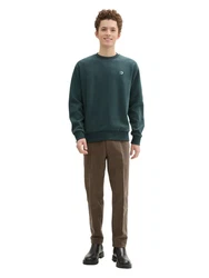 TOM TAILOR Denim Sweatshirt  Dunkelgrün/Grün