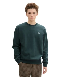 TOM TAILOR Denim Sweatshirt  Dunkelgrün/Grün