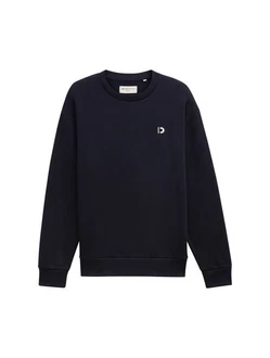 TOM TAILOR Denim Sweatshirt  Khaki/Dunkelblau/Beige