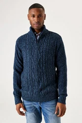 Garcia Strickpullover Dunkelblau/Hellblau/Blau