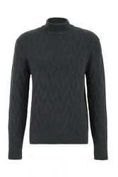 WE Fashion Sweater Dunkelgrau/Dunkelgrün/Schwarz/Grau