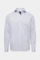 Van Laack Langarmhemd Tailor-Fit Hemd RIVARA-TFN Weiß/Hellblau/Blau