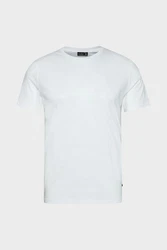 Van Laack Kurzarmshirt T-Shirt M-PARO Weiß/Grau/Creme/Hellblau