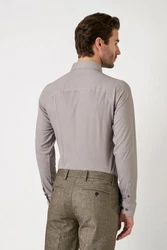 DESOTO Langarmhemd Slim-Fit Hemd Lila/Beige/Grau/Braun/Khaki