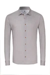 DESOTO Langarmhemd Slim-Fit Hemd Lila/Beige/Grau/Braun/Khaki